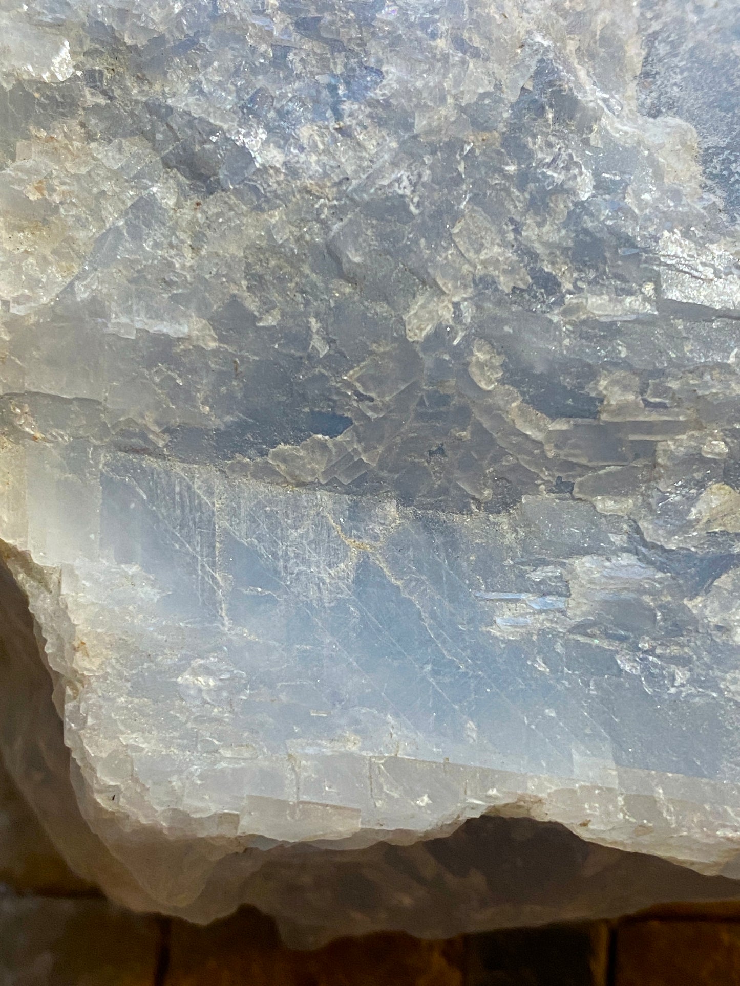 BLUE CALCITE : CERRO DE TLAICA, MORELOS, MEXICO  922g MF4768