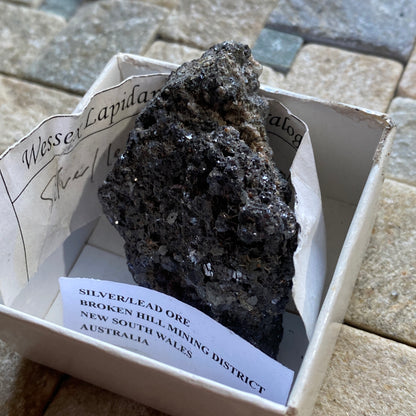 MINERAL DE PLATA/PLOMO DE BROKEN HILL, NSW AUSTRALIA 44g MF1147