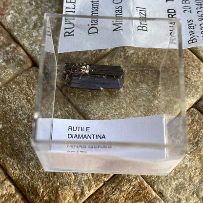 RUTILE CRYSTAL FROM DIAMANTINA, MINAS GERAIS, BRAZIL. MF1646