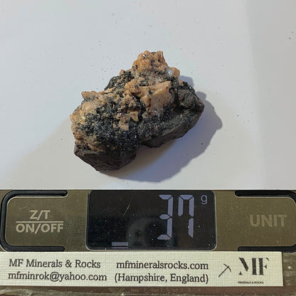 SPECULARITE & DOLOMITE ON HEMATITE - OURO PRETO, MINAS GERAIS, BRAZIL 37g MF1145