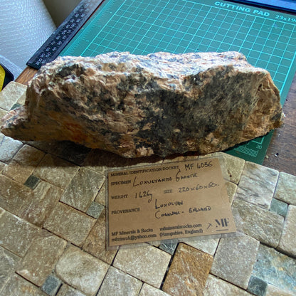 LUXULYANITE GRANITE - LUXULYAN, CORNWALL, ENGALND HEAVY 1426g MF4036