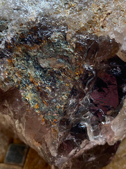 SMOKE QUARTZ [ETC] : LOCHAN NA LAIRAGE, BENLAWERS, SCOTLAND. 607g. MF4873