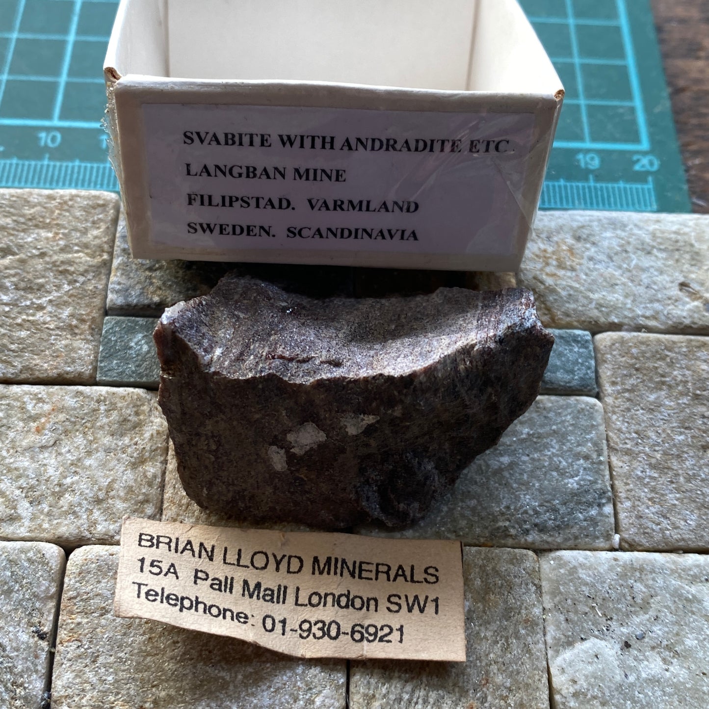 SVABITE RARE MINERAL - LANGBAN MINE, FILIPSTAD, VARMLAND, SWEDEN 36g MF1135