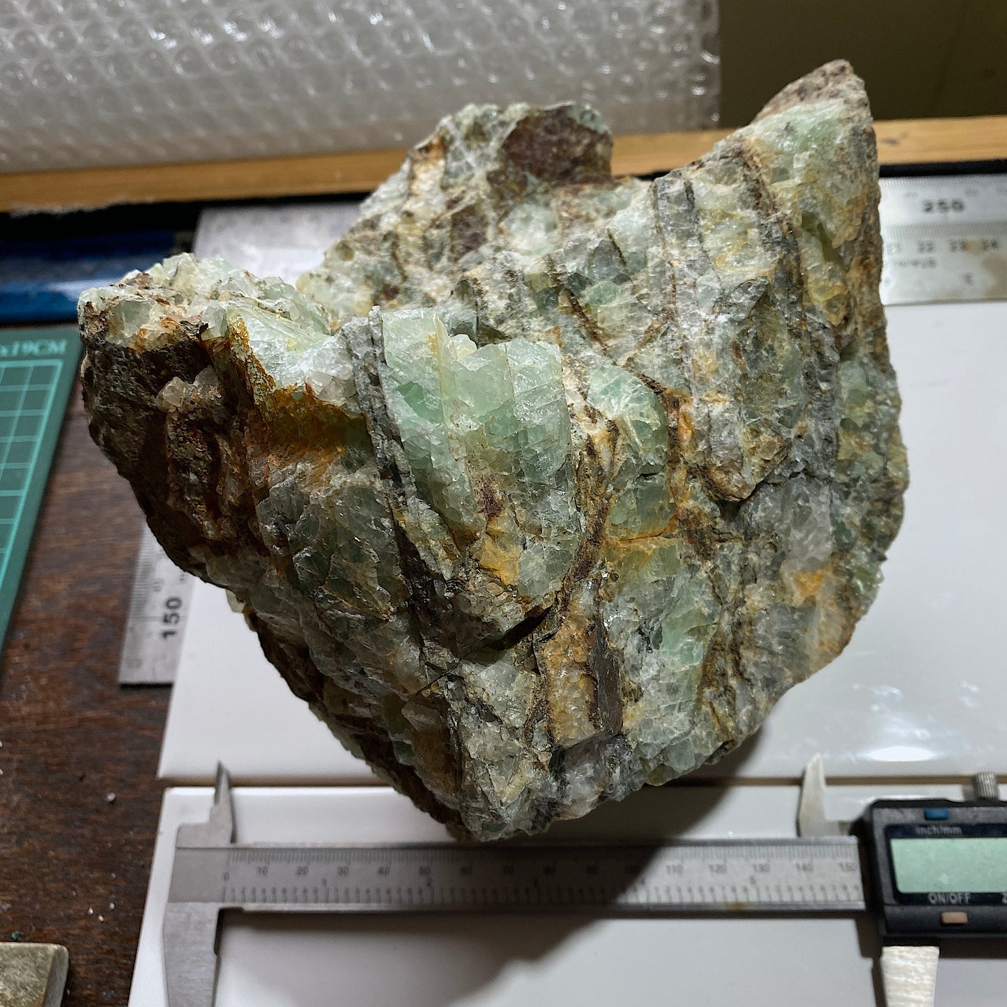 FLUORITE ON QUARTZ [ETC] SUBSTANTIAL 4kg+ WHEAL MARY ANN, CORNWALL MF4041