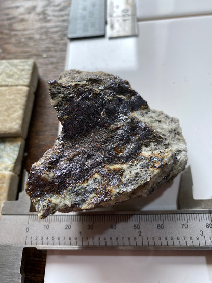 MOLYBDENITE ON GRANITE : KNABEN MINE, AGDER, NORWAY  165g MF4878