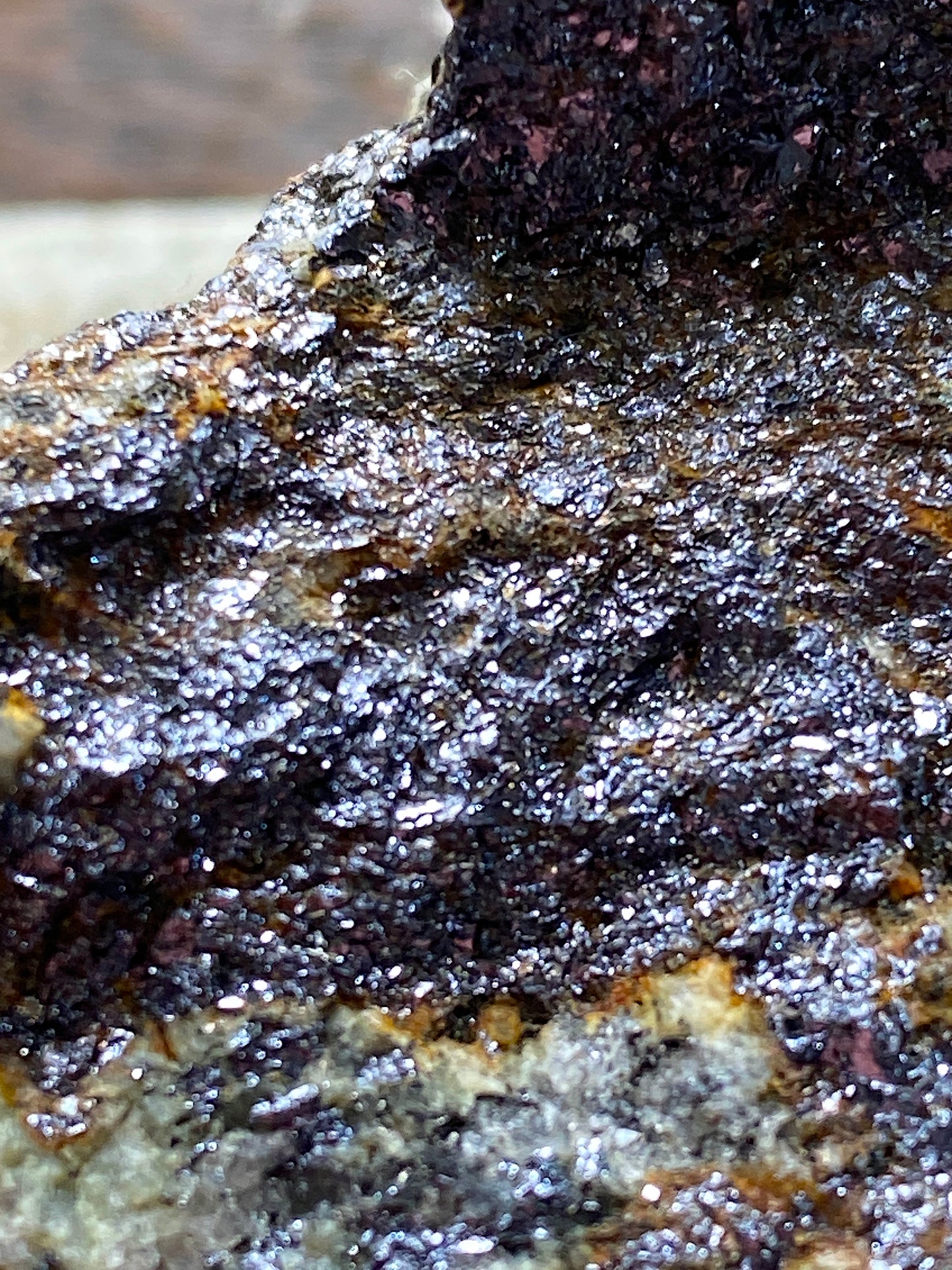 MOLYBDENITE ON GRANITE : KNABEN MINE, AGDER, NORWAY  165g MF4878