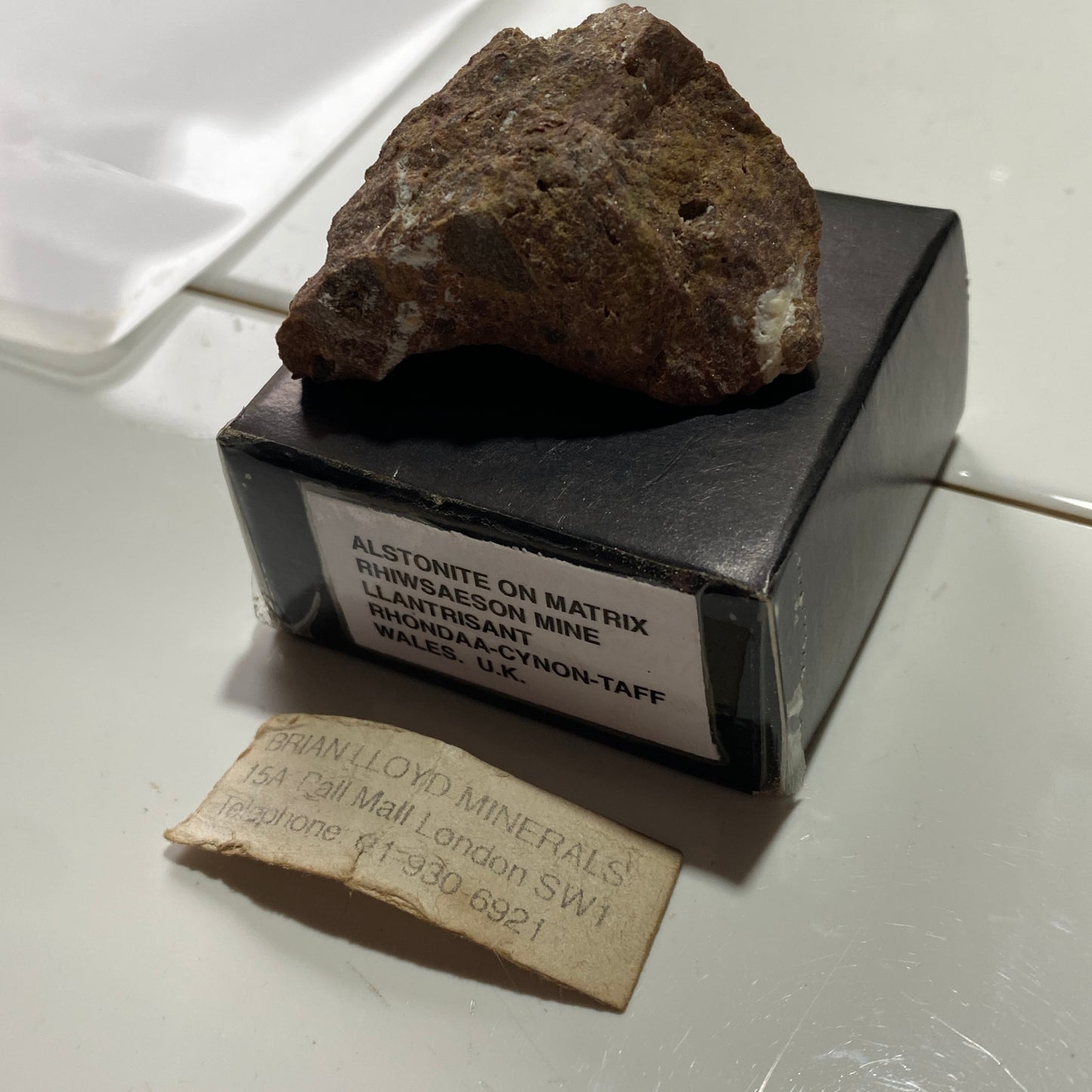 ALSTONITE ON MATRIX - RHIWSAESON MINE, LLANTRISANT, WALES -U.K. 37g MF1181