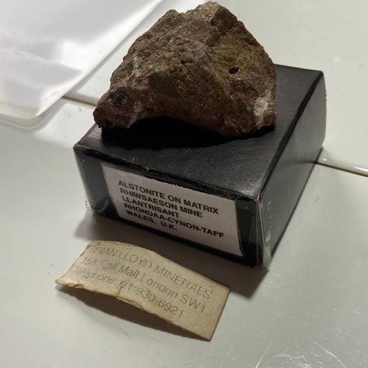 ALSTONITE ON MATRIX - RHIWSAESON MINE, LLANTRISANT, WALES -U.K. 37g MF1181