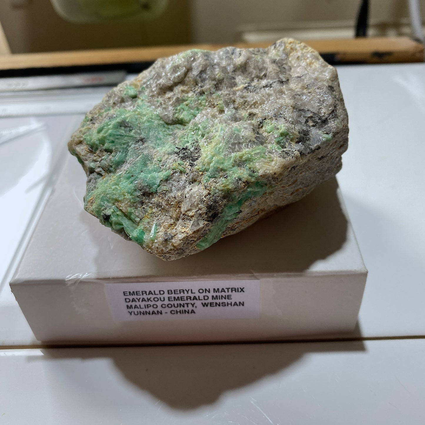 EMERALD BERYL ON MATRIX FROM DAYAKOU EMERALD MINE, CHINA 345g MF1103