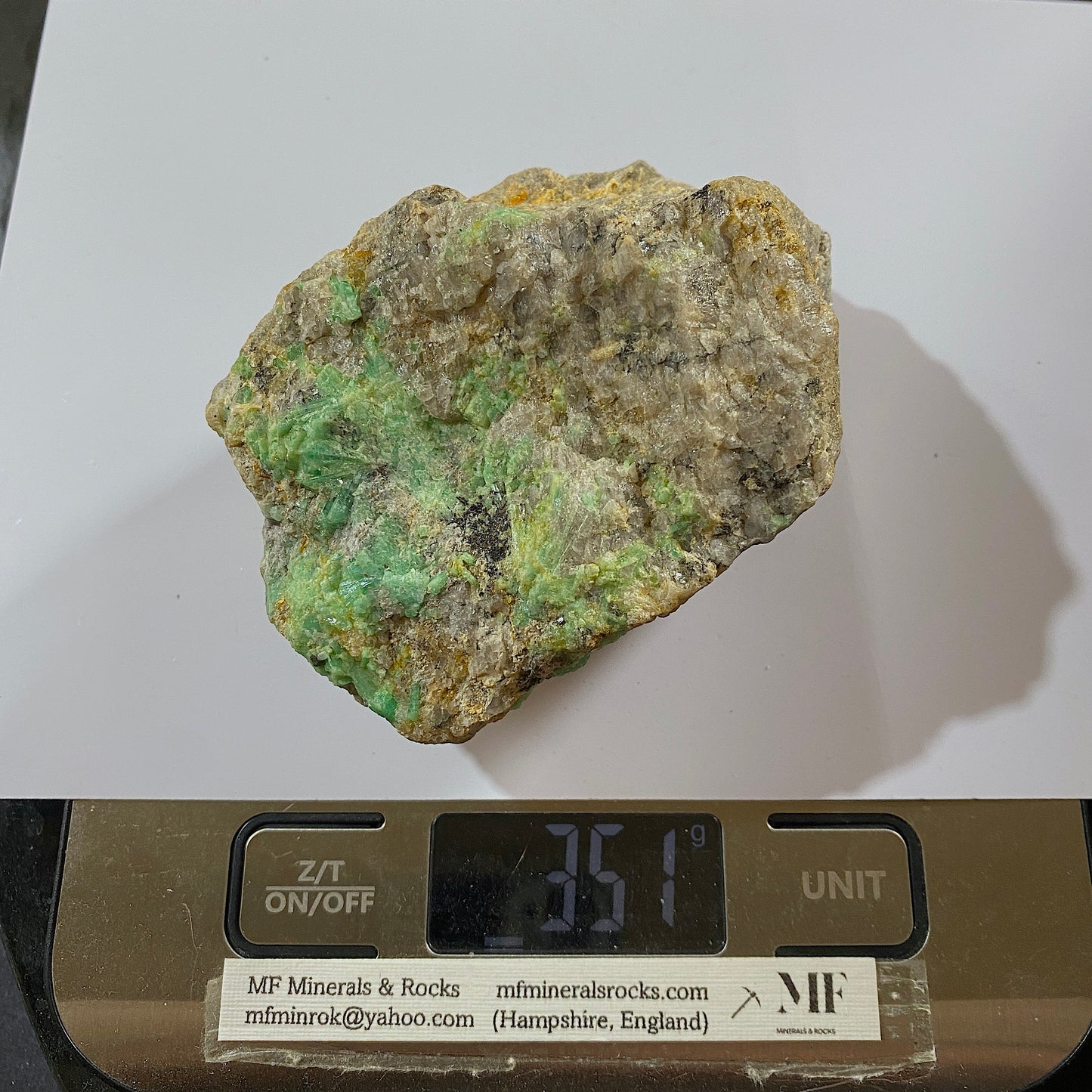 EMERALD BERYL ON MATRIX FROM DAYAKOU EMERALD MINE, CHINA 345g MF1103