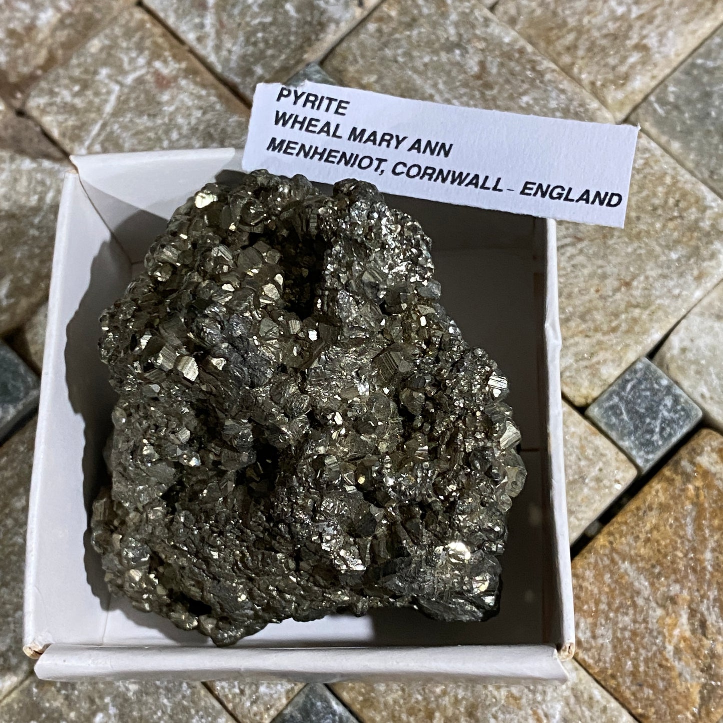 PYRITE - WHEAL MARY ANN, MENHENIOT, CORNWALL, ENGLAND   170g. MF4061