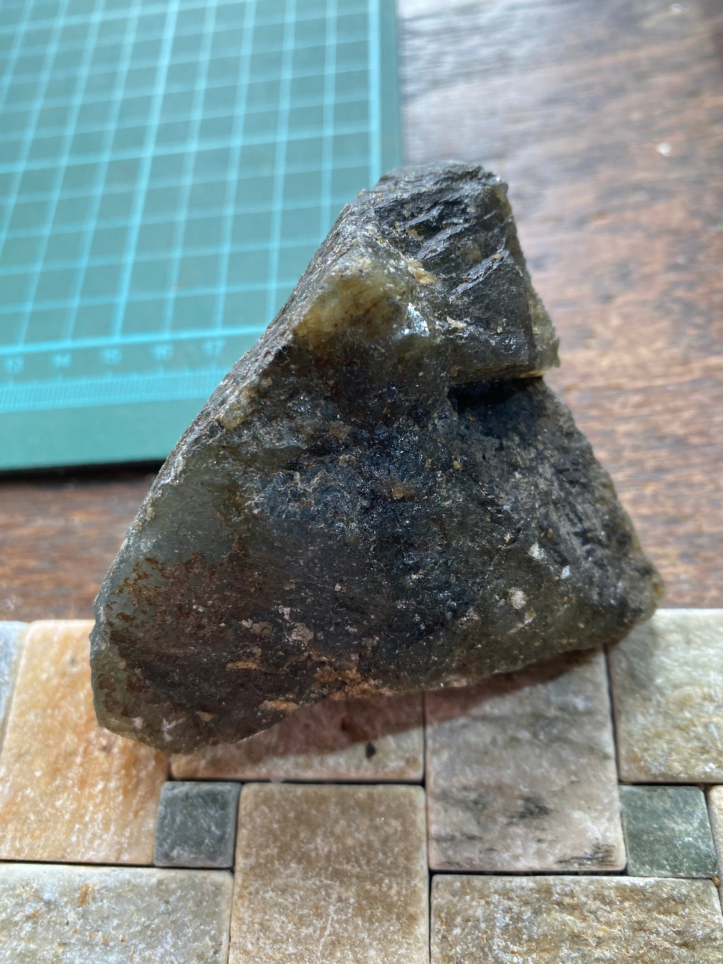 LABRADORITE [PLAGIOCLASE] : PAUL ISLAND, NAIN COMPLEX, LABRADOR, CANADA 197g MF4883