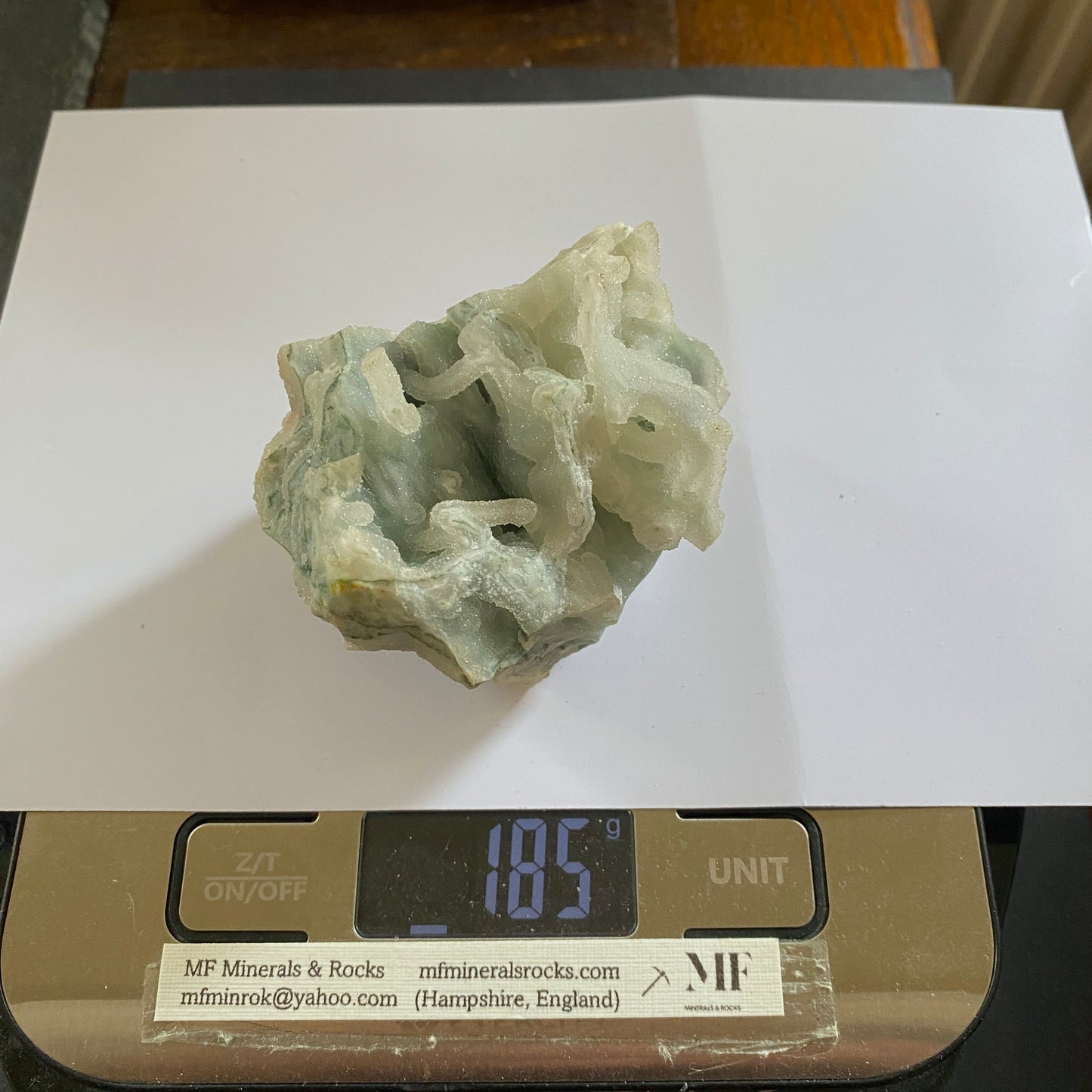 APOPHYLLITE ESPECIMEN INUSUAL Y ATRACTIVO 185g MF1182