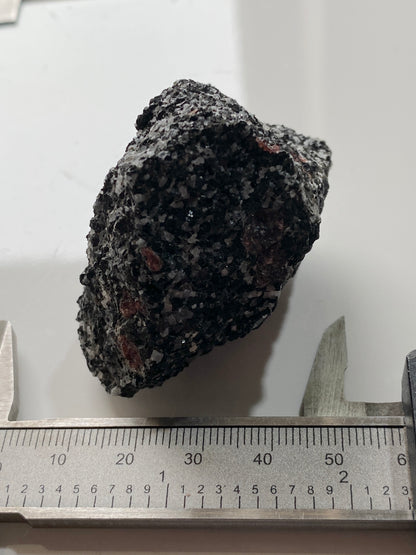 ALMANDINE GARNET IN AMPHIBOLITE "CHERRY CAKE " : AKLAND, NORWAY 104g MF4884