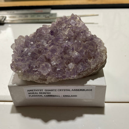 AMETHYST QUARTZ - WHEAL REMFRY, FRADDON, CORNWALL. 182g MF4057