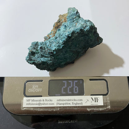 CHRYSOCOLLA WITH MALACHITE- SIERRA GORDA, ANTOFAGASTA, CHILE  226g mf1250