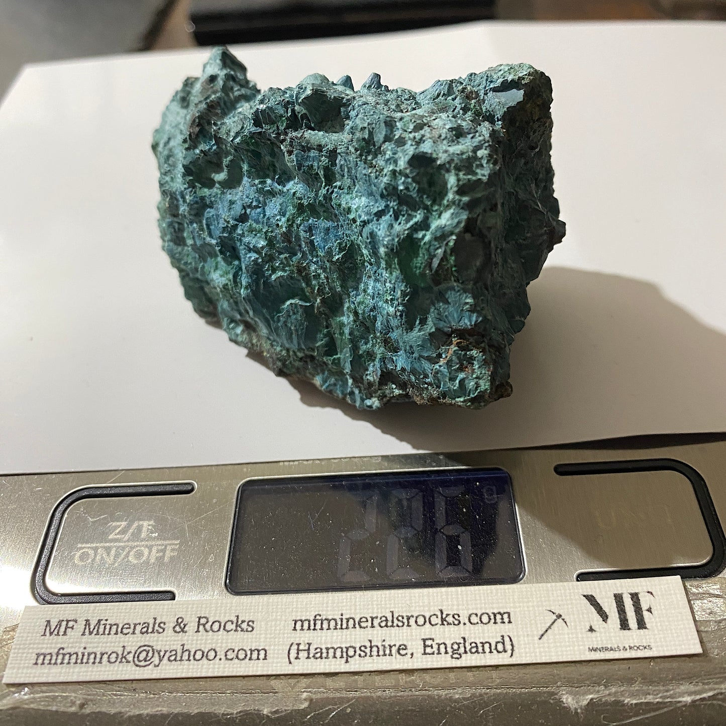 CHRYSOCOLLA WITH MALACHITE- SIERRA GORDA, ANTOFAGASTA, CHILE  226g mf1250