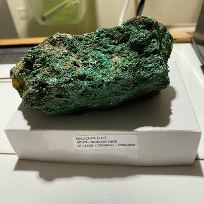 MALACHITE [ETC] - SOUTH CARADON MINE, CORNWALL  587g. MF4054