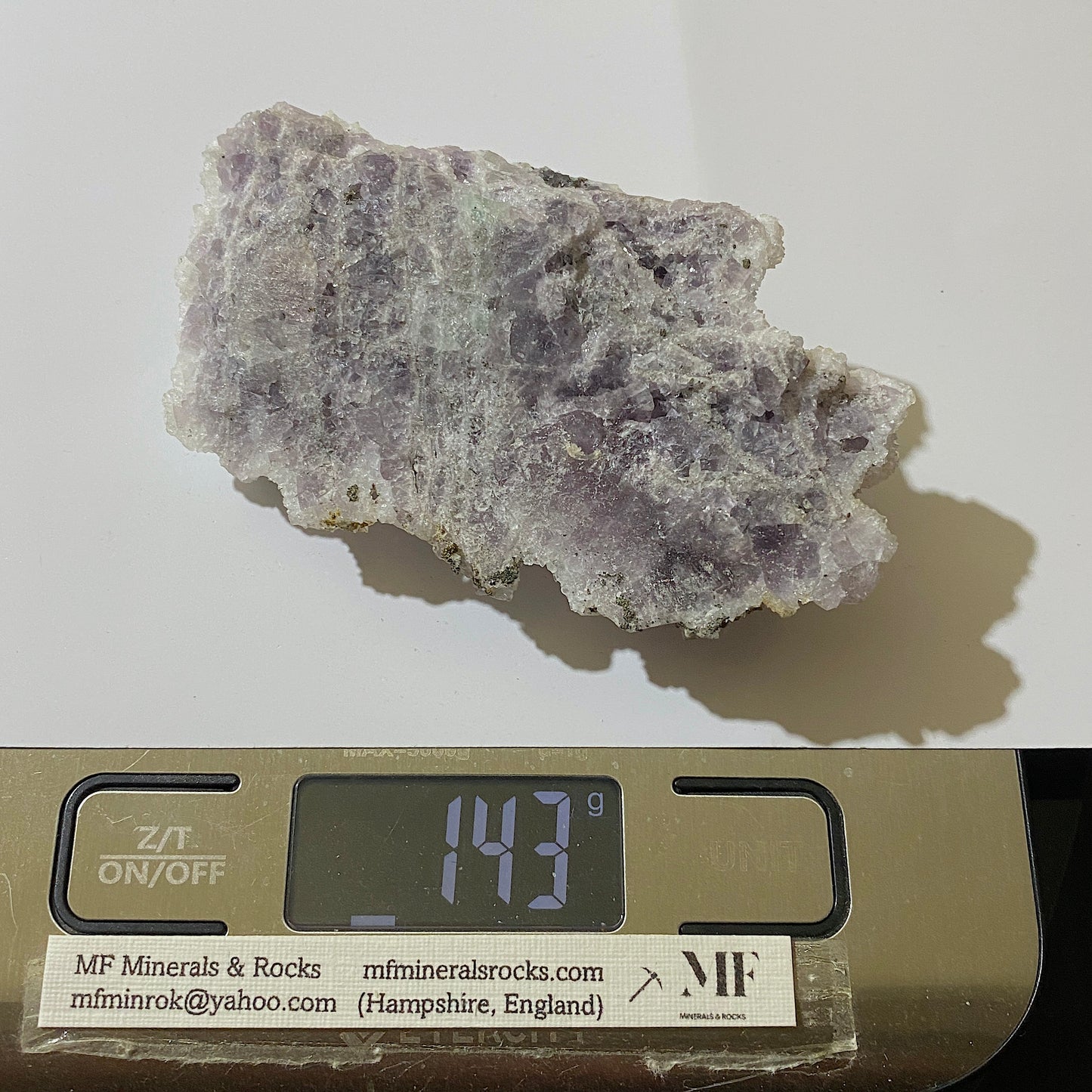 QUARTZ WITH FLUORITE & GALENA - FRAZERS HUSH MINE, ROOKHOPE, CO DURHAM - ENGLAND 143g MF1297