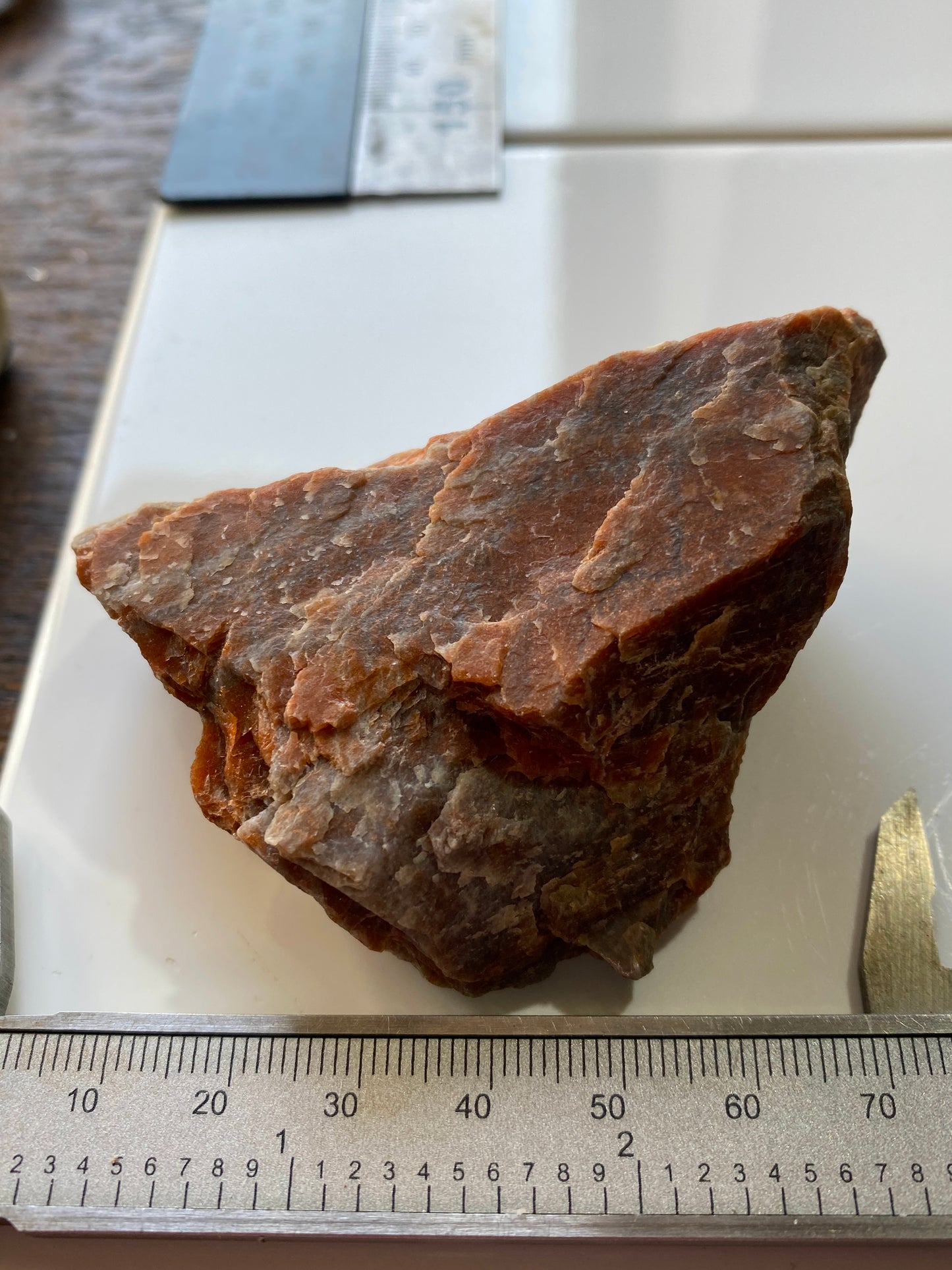 OLIGOCLASE FELDSPAR [SUNSTONE] : DORDAL, KRAGERO, NORWAY. 113g MF4901