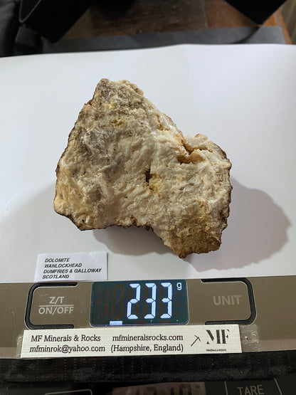 DOLOMITE : WANLOCKHEAD, DUMFRIES & GALLOWAY, SCOTLAND. 233G MF4890