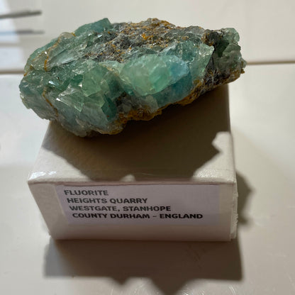 FLUORITE - HEIGHTS QUARRY, WESTGATE, CO DURHAM, ENGLAND 77g MF4052