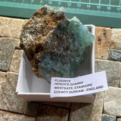 FLUORITE - HEIGHTS QUARRY, WESTGATE, CO DURHAM, ENGLAND 77g MF4052