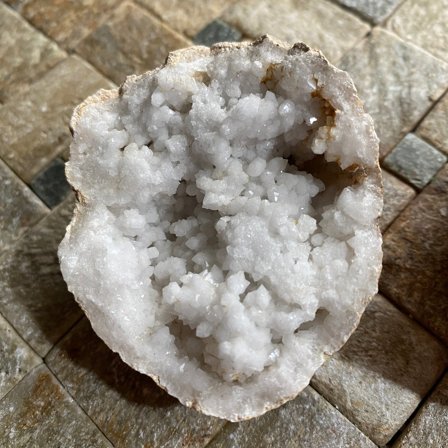 QUARTZ GEODE [NODULE] - BU CRAA, MOROCCO 182g. MF4050