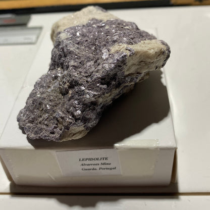 LEPIDOLITE SUR MATRICE DE LA MINE ALVARROES, PORTUGAL 189g MF1206