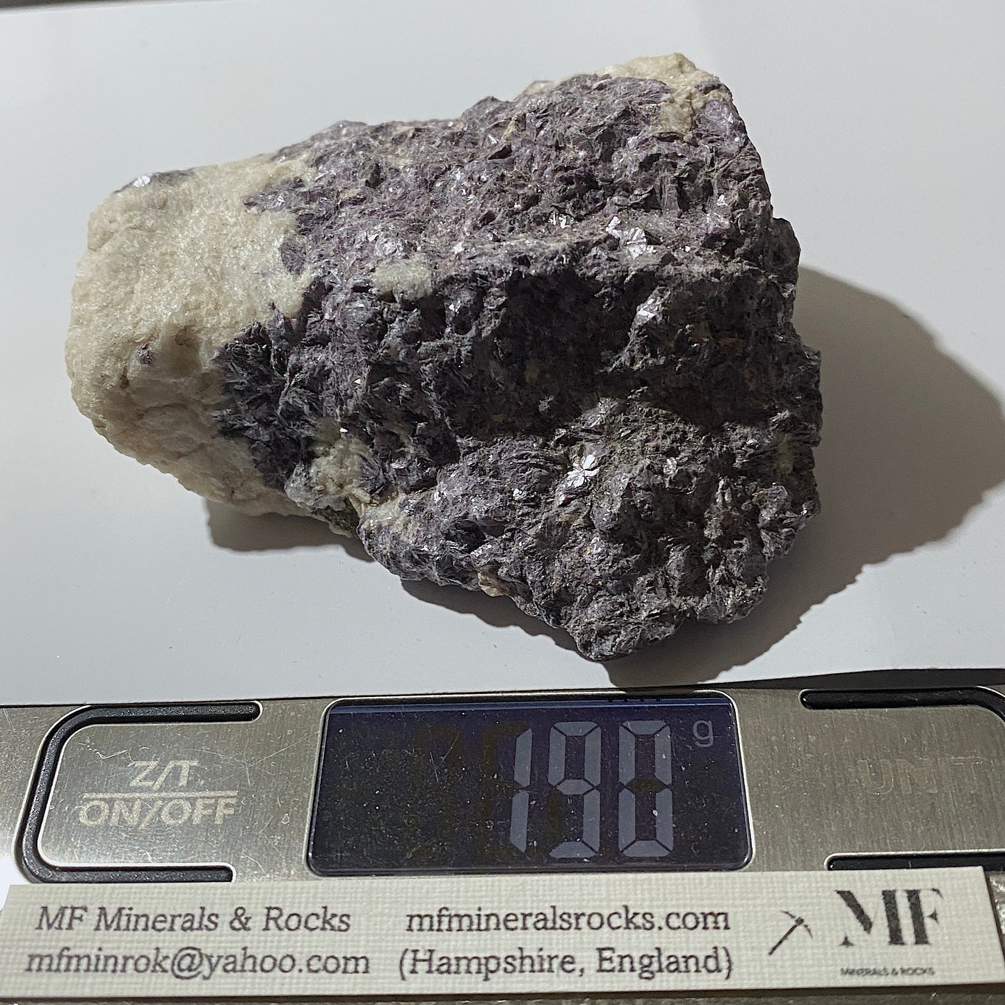 LEPIDOLITE SUR MATRICE DE LA MINE ALVARROES, PORTUGAL 189g MF1206
