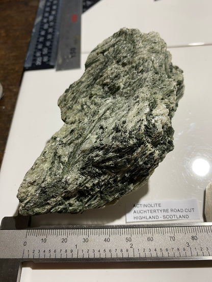 ACTINOLITE : AUCHTERTYRE ROAD CUT, KYLE OF LOCHALSH, SCOTLAND 281g MF4909