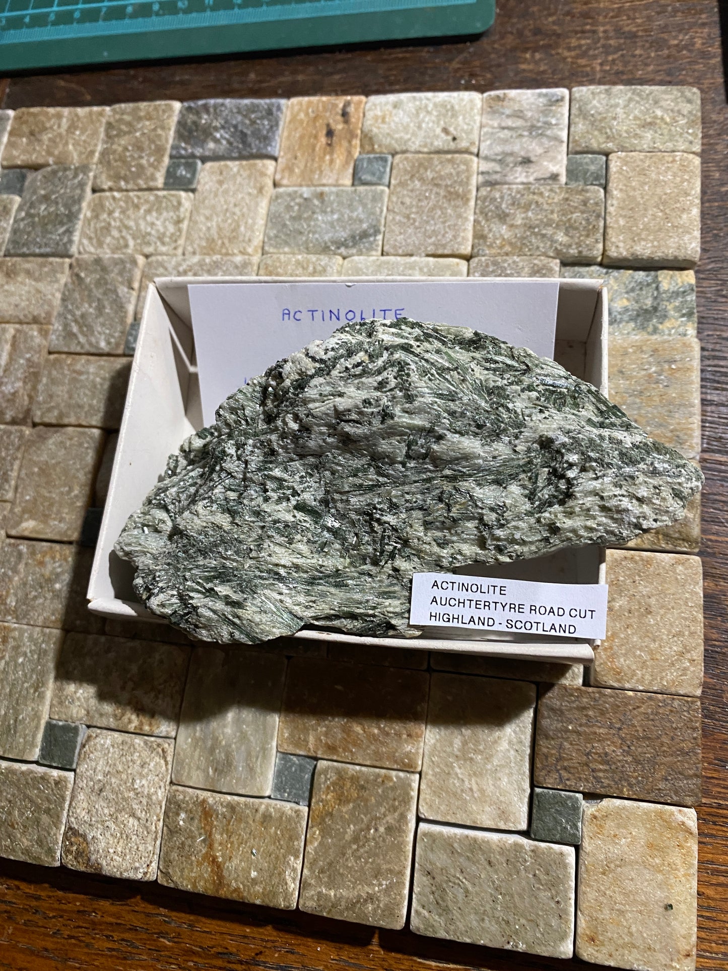 ACTINOLITE : AUCHTERTYRE ROAD CUT, KYLE OF LOCHALSH, SCOTLAND 281g MF4909