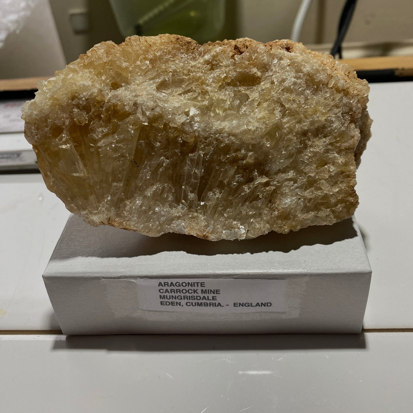 ARAGONITE - CARROCK MINE, MUNGRISDALE, CUMBRIA, ENGLAND