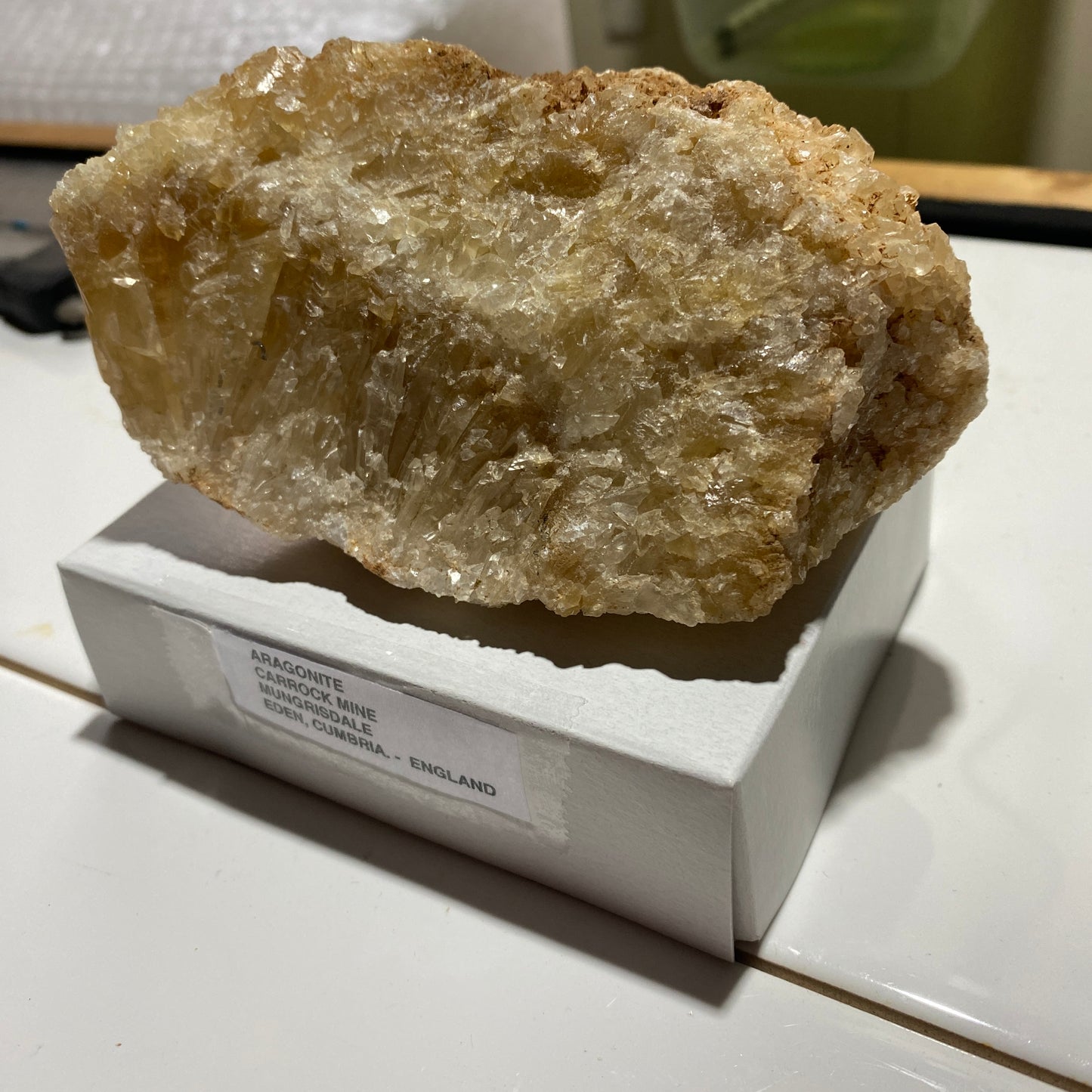 ARAGONITE - CARROCK MINE, MUNGRISDALE, CUMBRIA, ENGLAND