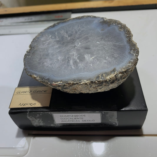 QUARTZ/CHALCEDONY GEODE - OJO CALIENTE, ZACATAS, MEXICO 240g MF1278
