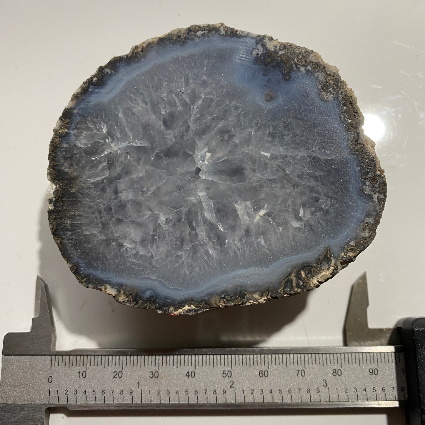 QUARTZ/CHALCEDONY GEODE - OJO CALIENTE, ZACATAS, MEXICO 240g MF1278