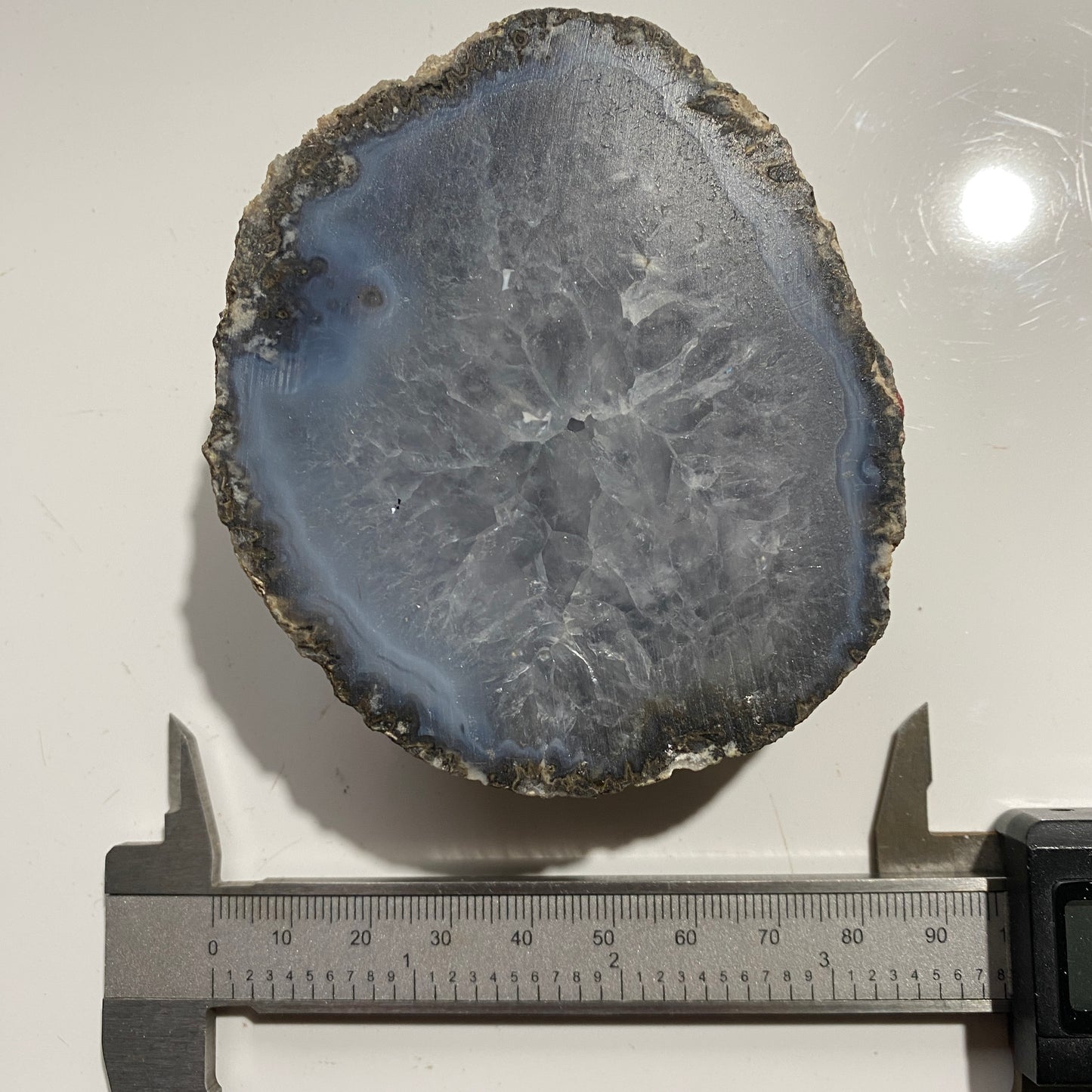 QUARTZ/CHALCEDONY GEODE - OJO CALIENTE, ZACATAS, MEXICO 240g MF1278