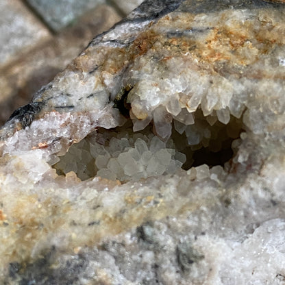 QUARTZ VUG IN MULTI-MINERAL MATRIX - WHEAL EDWARD, CORNWALL. 99g. MF4068