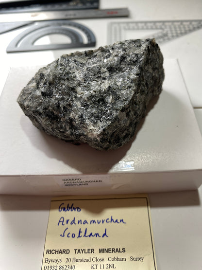 GABBRO : ARDNAMURCHAN, WEST HIGHLAND PENINISULA, SCOTLAND  244g MF4913