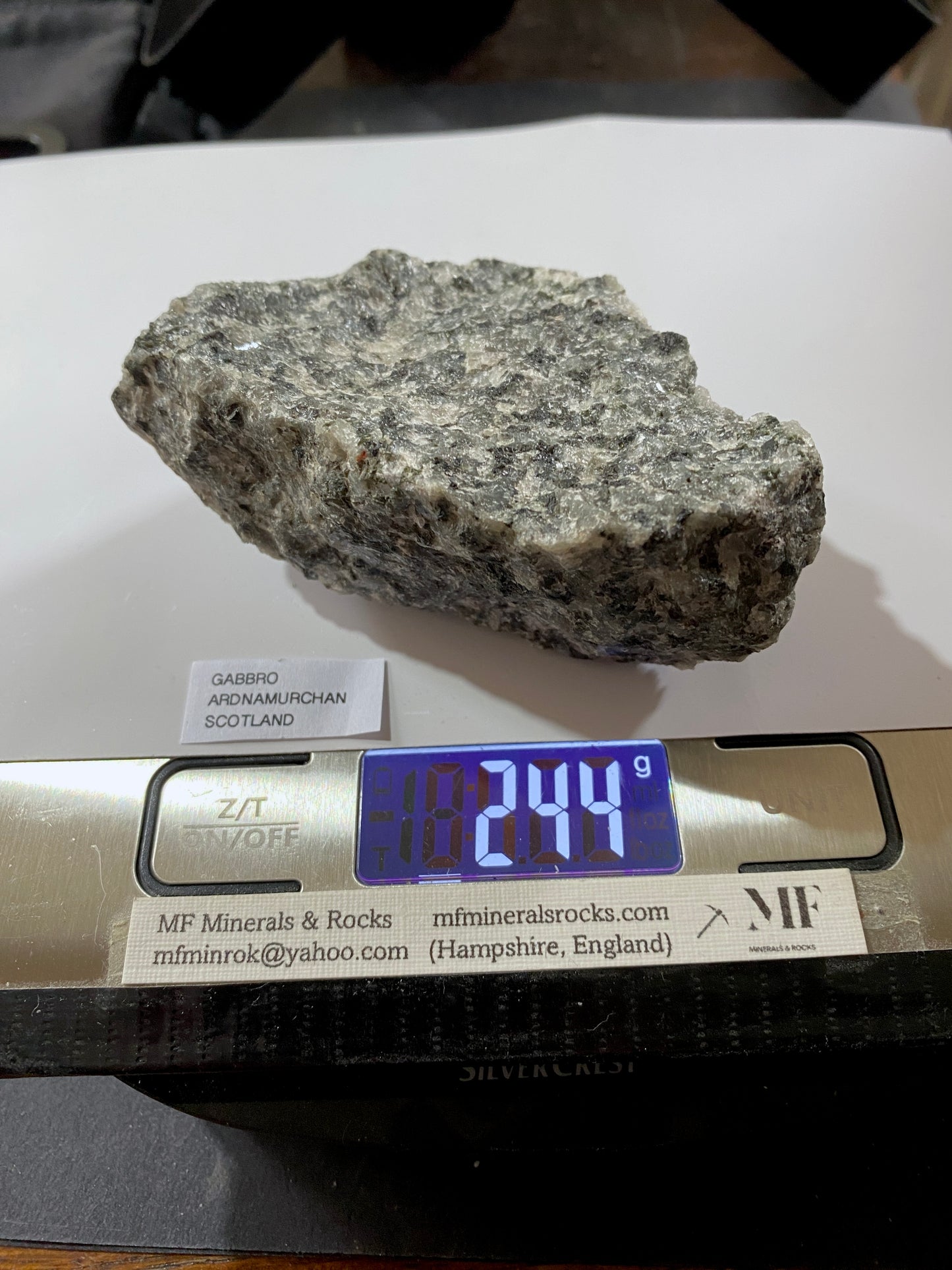 GABBRO : ARDNAMURCHAN, WEST HIGHLAND PENINISULA, SCOTLAND  244g MF4913