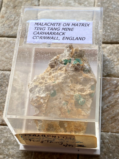 MALACHITE : TING TANG MINE, CARHARRACK, CORNWALL 31g MF1837
