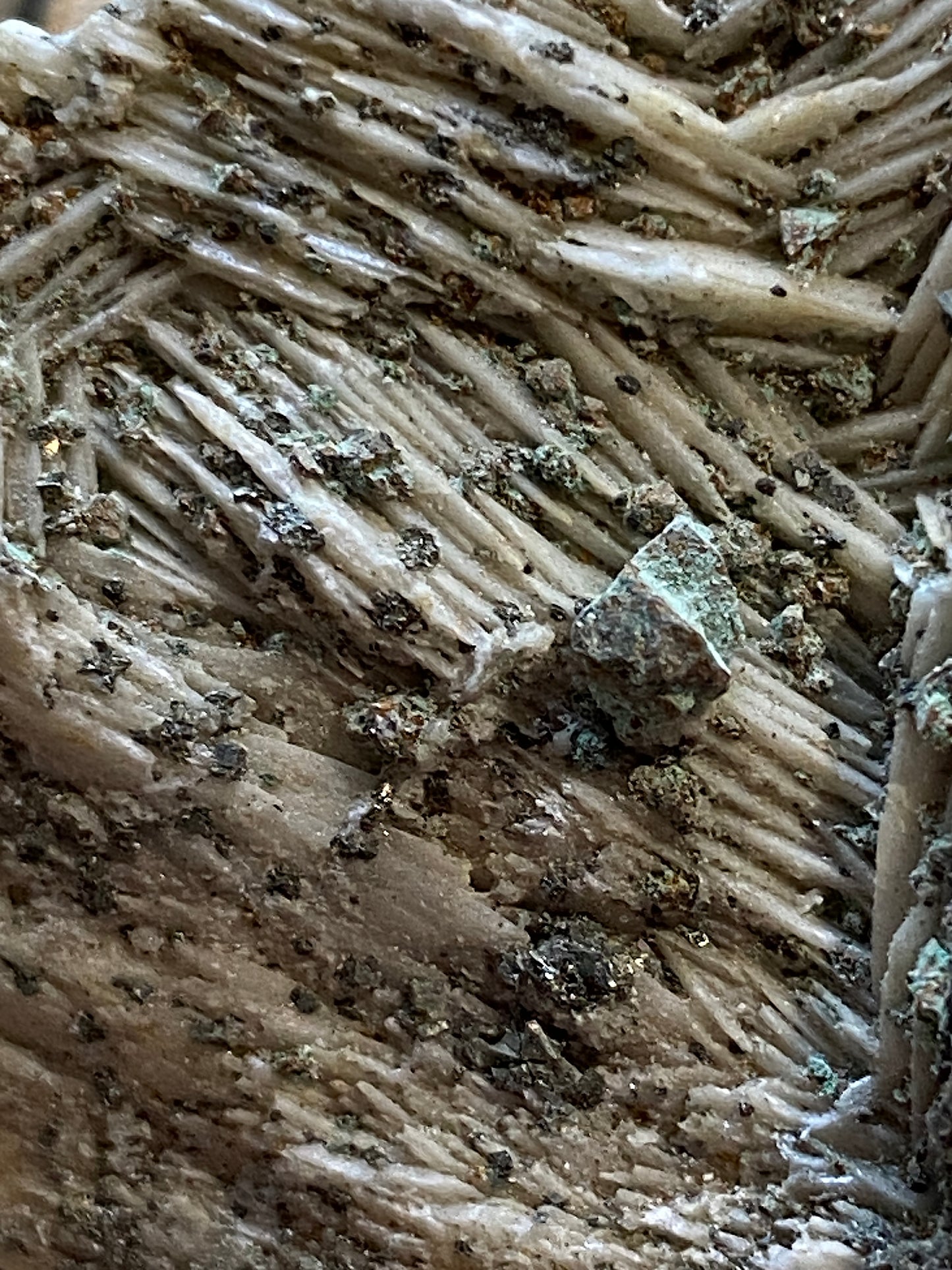 CHALCOPYRITE ON BARYTE : DREISLAR MINE, MEDEBACH, WESTPHALIA, GERMANY 101g MF4920