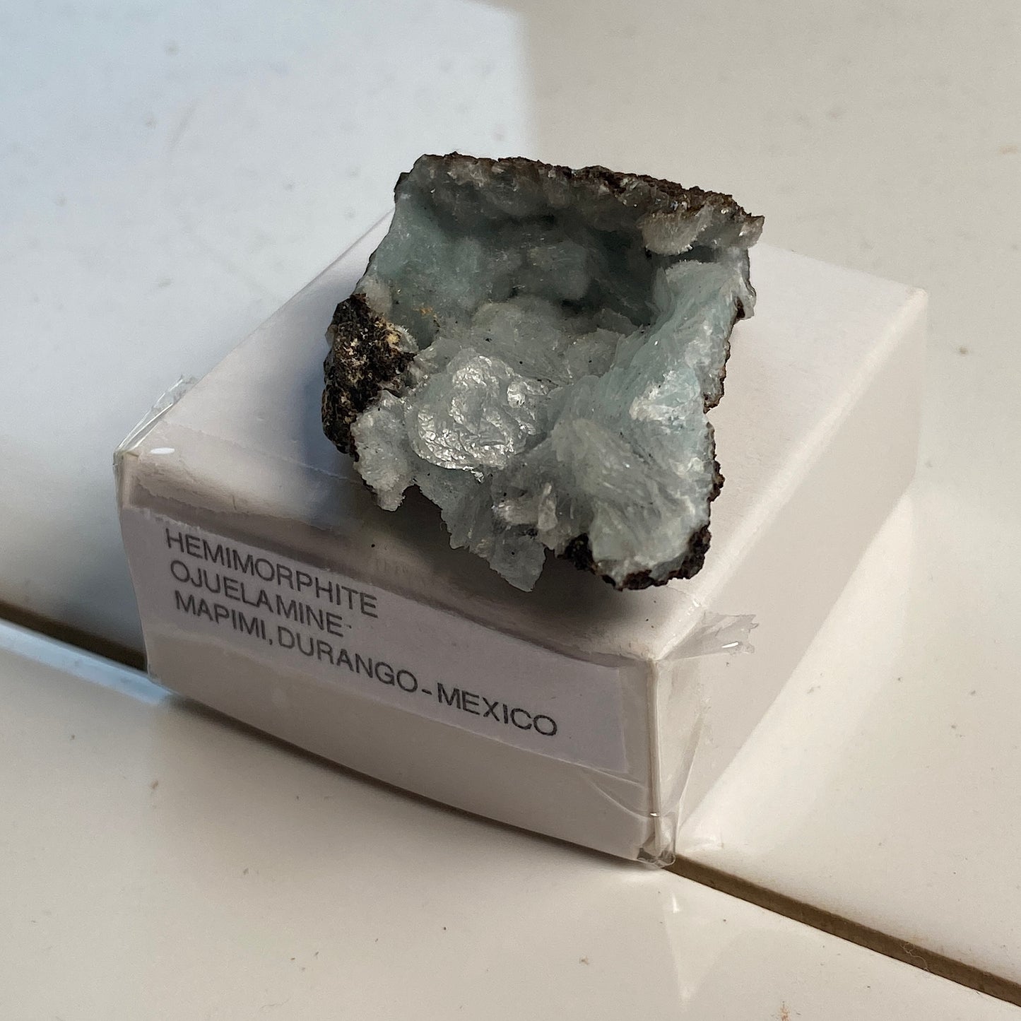 HEMIMORPHITE - OJUELA MINE, MAPIMI, DURANGOE, MEXICO. 9g MF4080