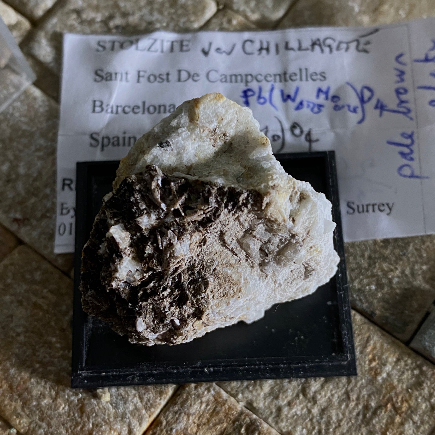 STOLZITE ON MATRIX FROM SPAIN. 29g MF1676