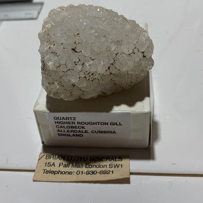 QUARTZ UNUSUAL SPECIMEN FROM HIGHER ROUGHTON GILL, CALDBECK, CUMBRIA  130g MF1212