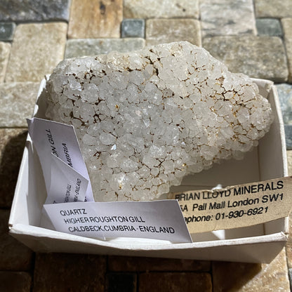 QUARTZ UNUSUAL SPECIMEN FROM HIGHER ROUGHTON GILL, CALDBECK, CUMBRIA  130g MF1212