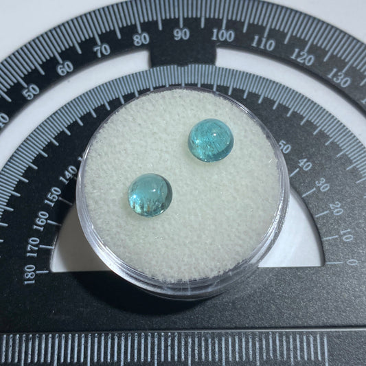 APATITE GEMSTONES x 2 - BETROKA, DISTRICT, ANOSY, MADAGASCAR 2.36Ct MFG5433