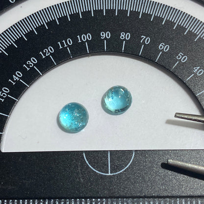 APATITE GEMSTONES x 2 - BETROKA, DISTRICT, ANOSY, MADAGASCAR 2.36Ct MFG5433