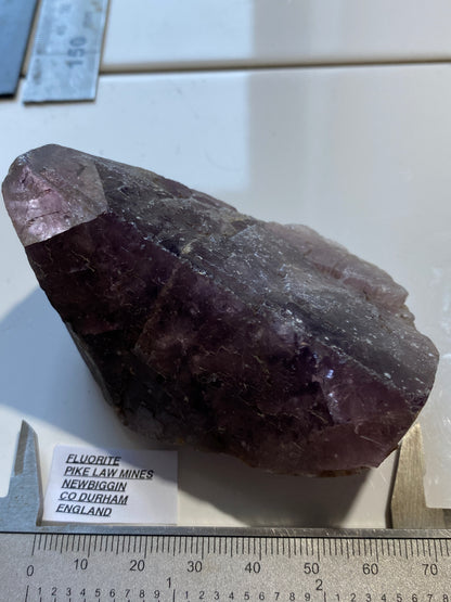 FLUORITE : PIKE LAW MINES, NEWBIGGIN, CO DURHAM, ENGLAND 224g MF4922