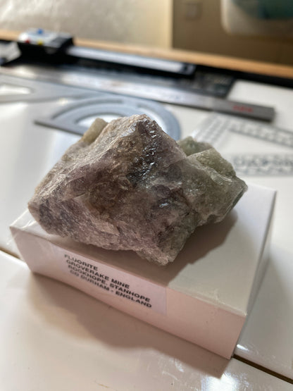 FLUORITE : GROVERAKE MINE, ROOKHOPE, CO DURHAM, ENGLAND 122g MF4923